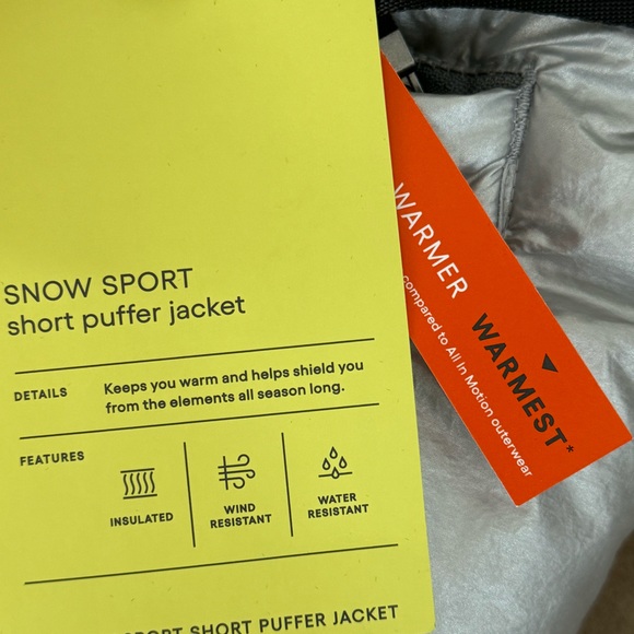 NWT Women's Snowsport Puffer Jacket - All in
Motion Metallic Silver - Picture 10 of 11